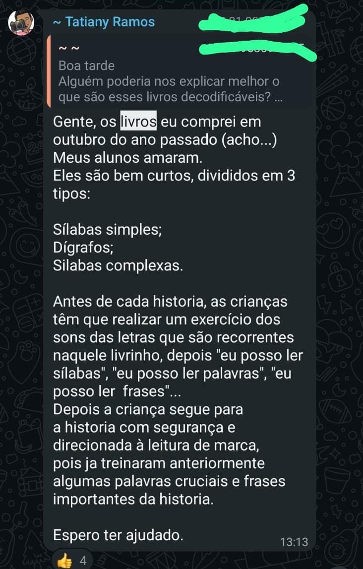 Depoimento de professora 3