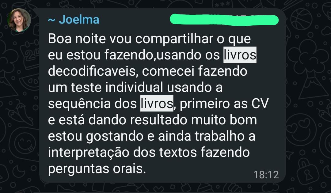 Depoimento de professora 7