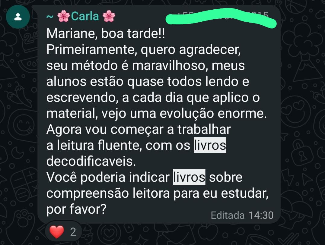 Depoimento de professora 8